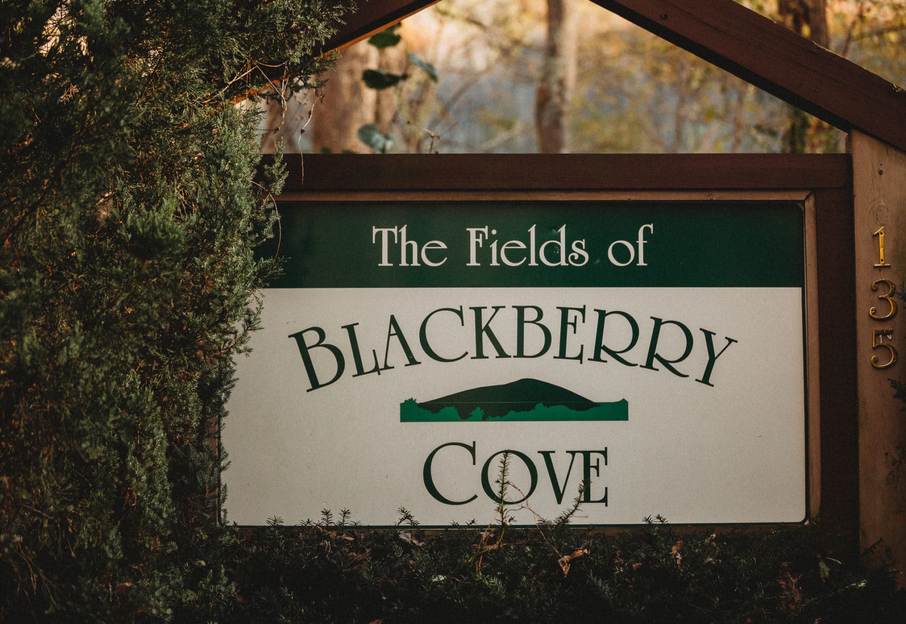 The Fields of Blackberry Cove Sign