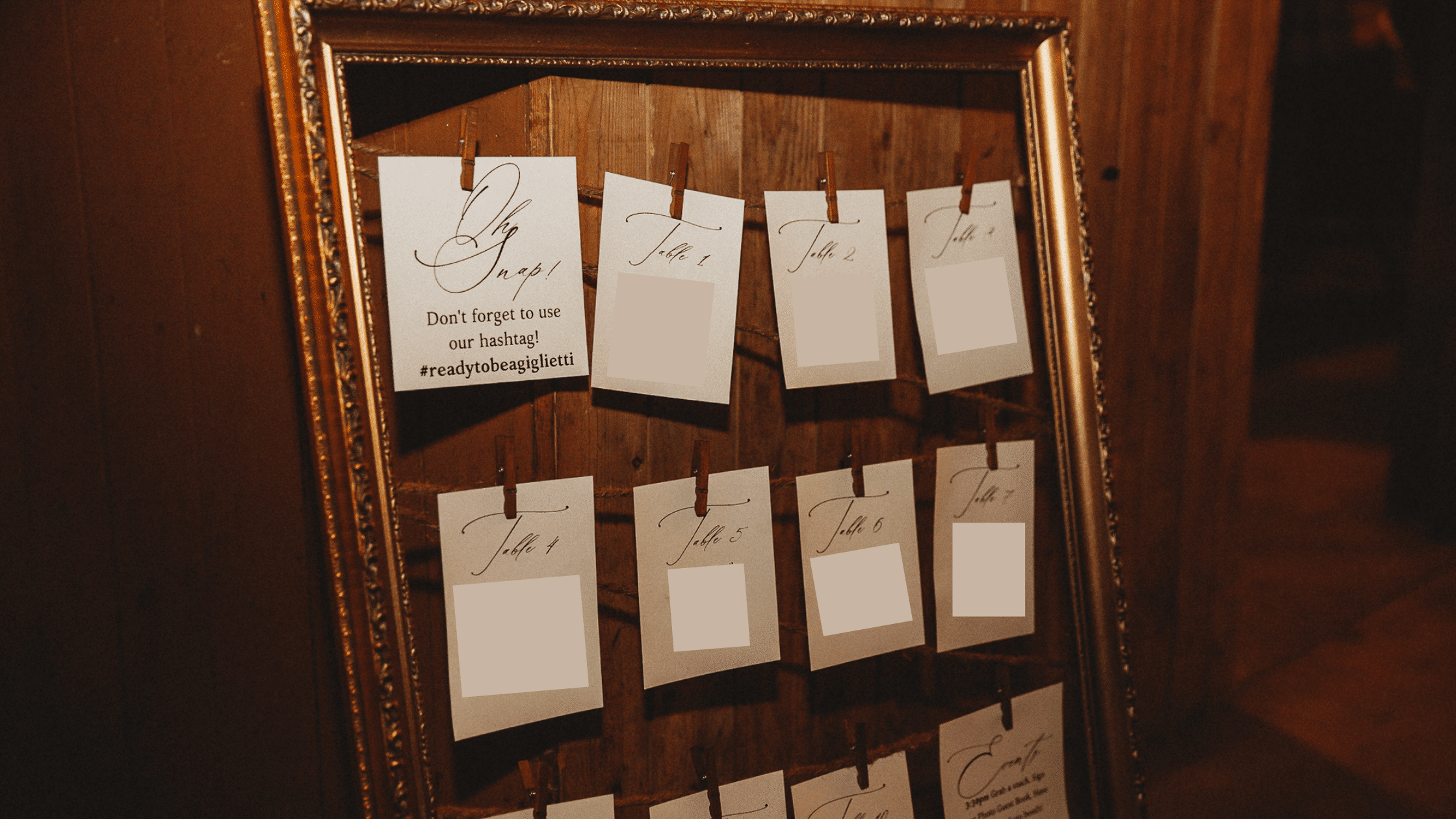 Boho Glam Wedding DIY Seating Chart Sign