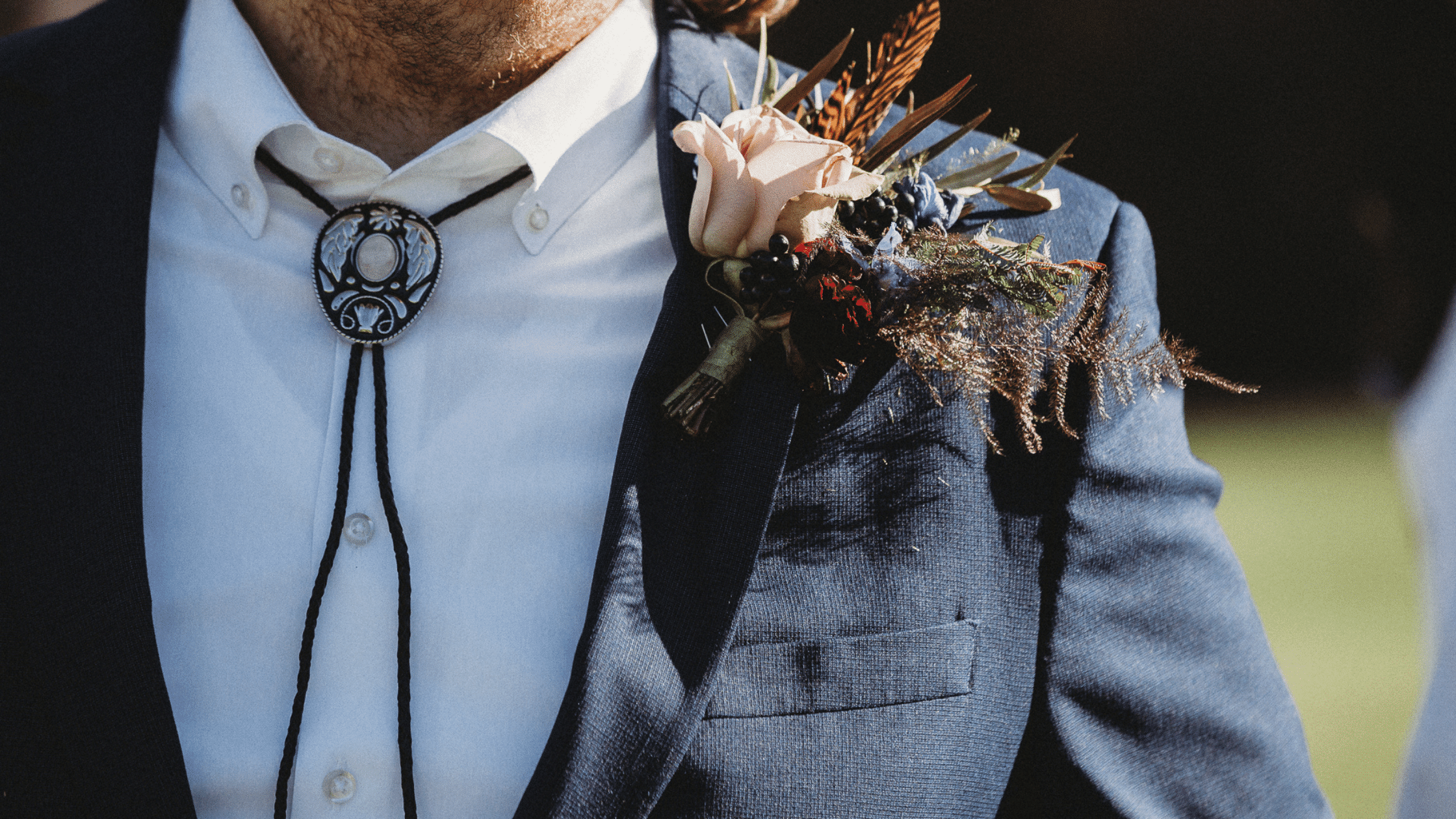 Boho Glam Wedding Suit