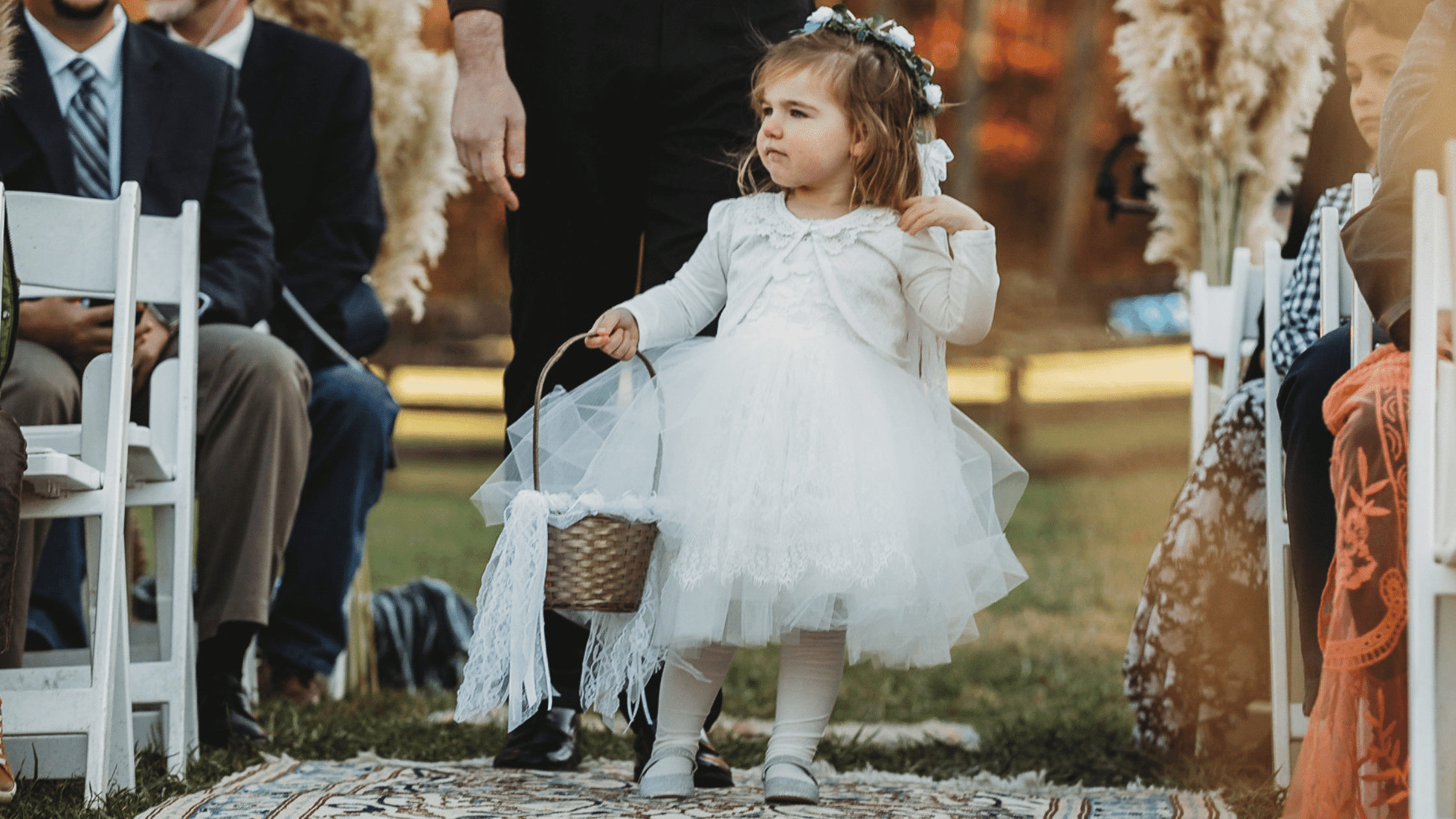 Boho Glam Wedding Flower Girl