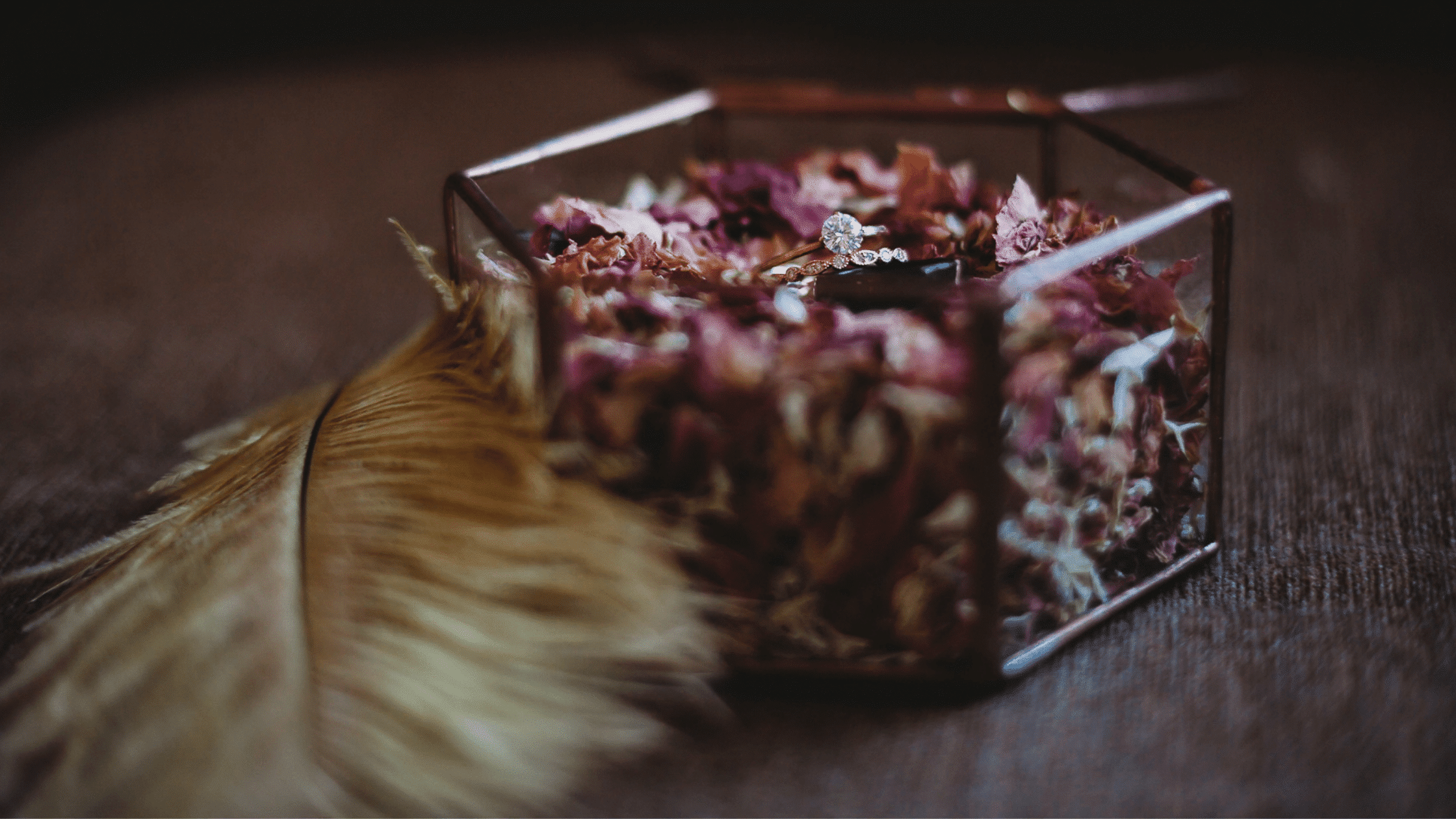 Boho Glam Wedding Ring Box