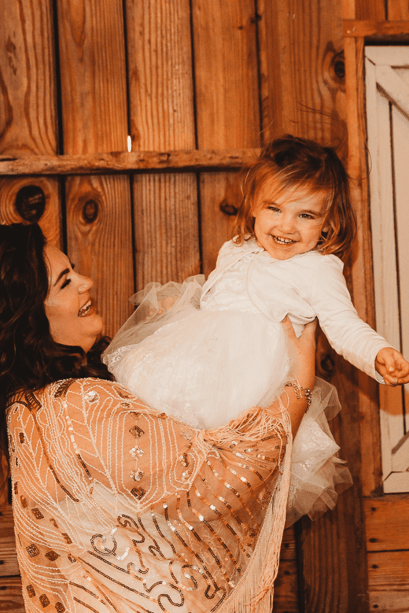 Boho Glam Wedding Flower Girl